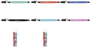 STABILO Tintenroller-Ersatzmine Gel Exxx, schwarz für Tintenroller Gel Exxx, Strichstärke: 0,5 mm - 1 Stück (6/046-3-01)