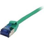 Patchkabel RJ45, CAT6A 500Mhz, 0,25m, grün, U/FTP, slimline rund d=3,8mm, TPE(Superflex), AWG32, Synergy 21 (S217351)