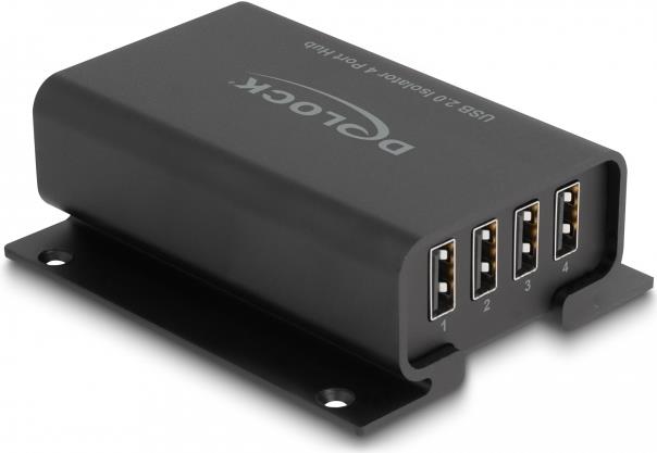 DeLOCK 64226 Serieller Konverter/Repeater/Isolator USB 2.0 Schwarz 
