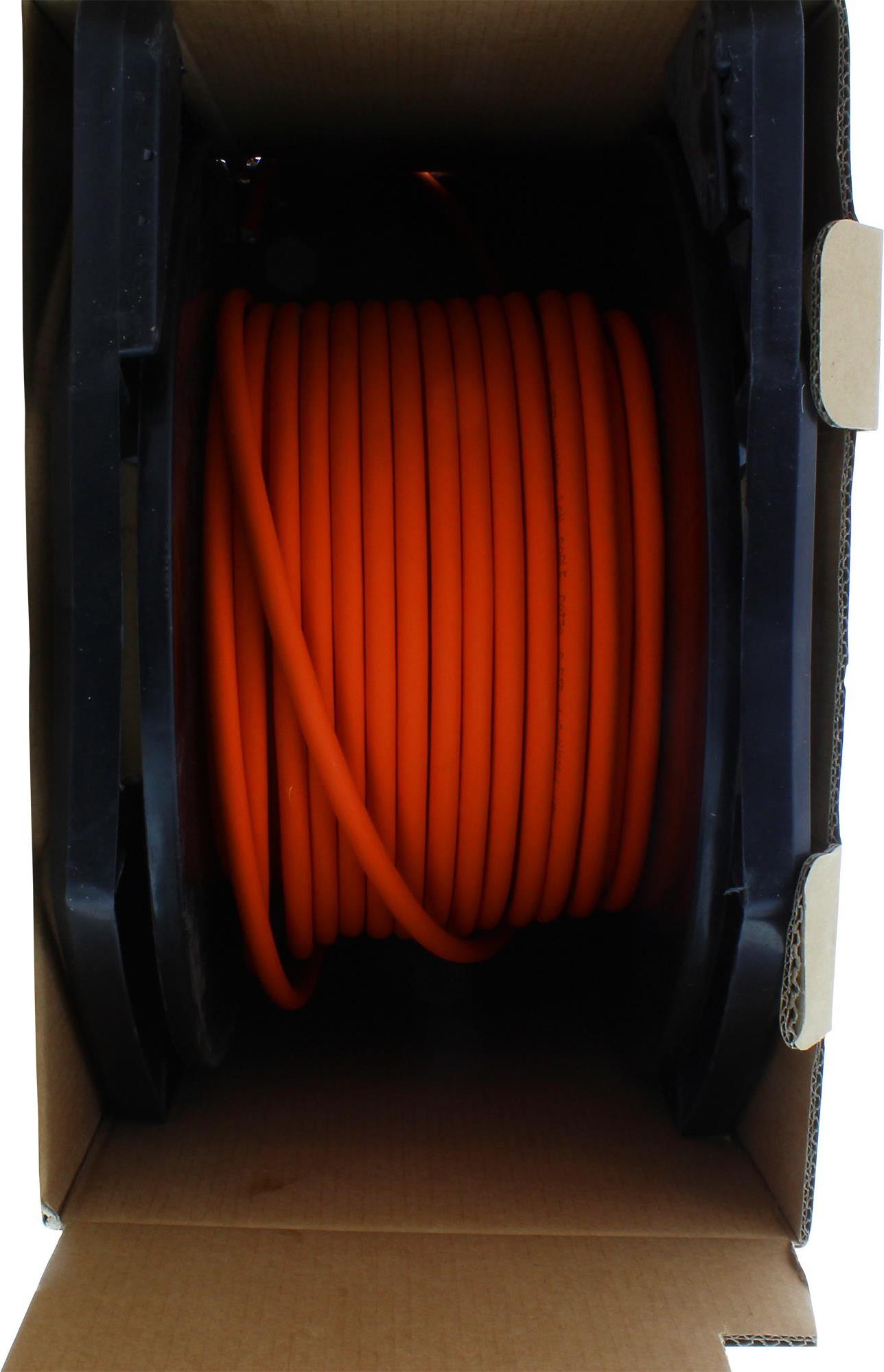 InLine VerlegekabelCat.7a Rohkabel S/FTP PiMF 4x2x0.58 AWG23 1200MHz B2ca halogenfrei orange (71025I)