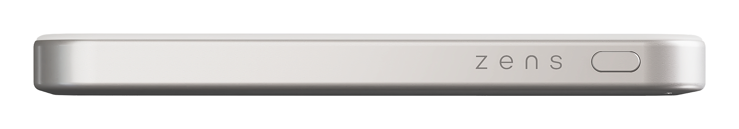 Zens Pro 1 Induktive Power Bank Slim 5000 mAh 15 W Qi2 USB-C Weiß
