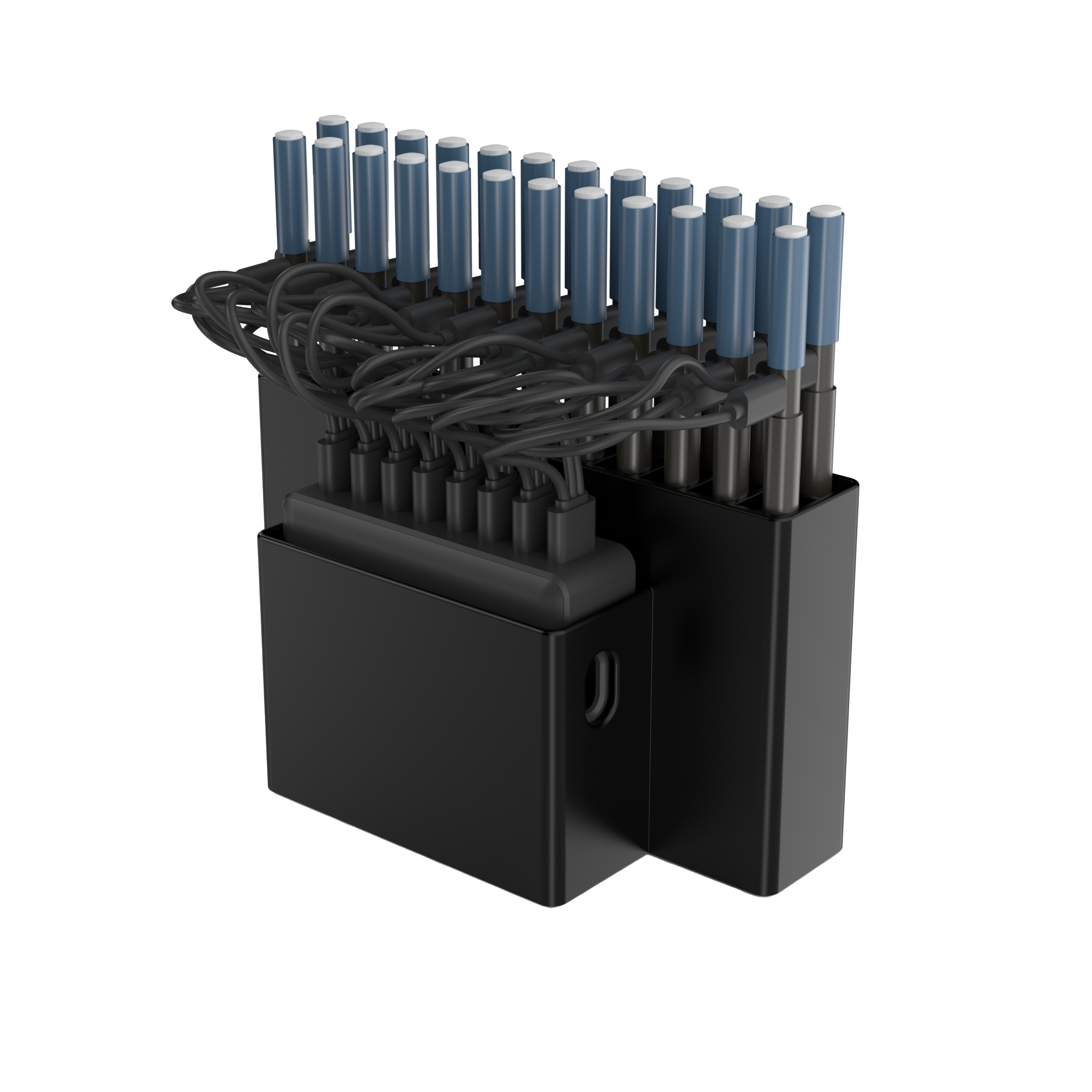 Deqster Stylus Multi-Charger Station 40 Watt 24x USB-C Schwarz