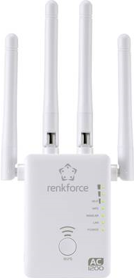 Renkforce AC1200 Dualband WLAN-Router/Repeater/AP (RF-3804172)