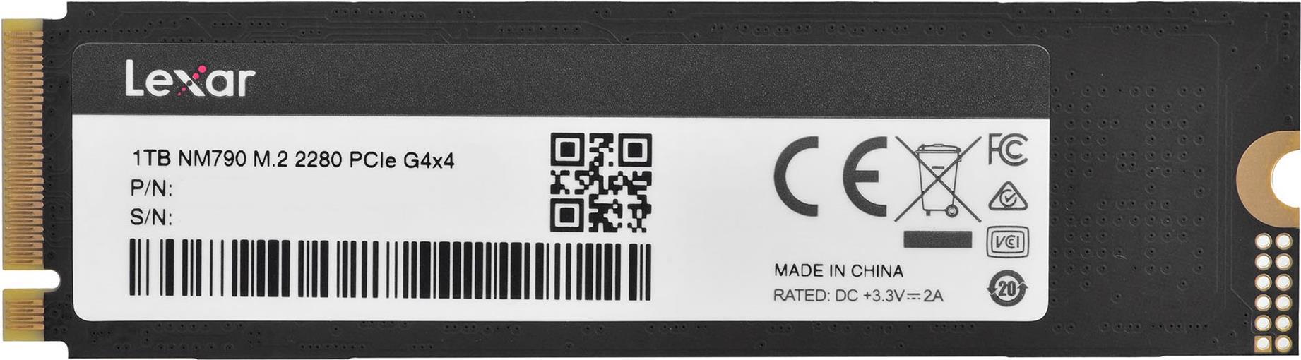 Lexar NM790 SSD 1 TB M.2 2280 PCIe 4.0 x4 NVMe intern