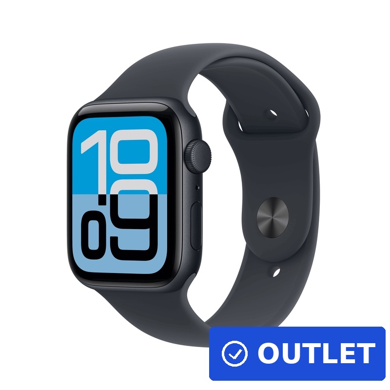 Apple Watch SE 3 Aluminium 44mm Mitternacht (Sportarmband mitternacht) S/M (MEHN4ZR/A) (geöffnet)