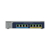 NETGEAR Plus MS108EUP - Switch - managed - 4 x 100/1000/2,5G (PoE++) + 4 x 100/1000/2,5G (PoE+) - Desktop, wandmontierbar - PoE++ (230 W) (MS108EUP-100EUS)