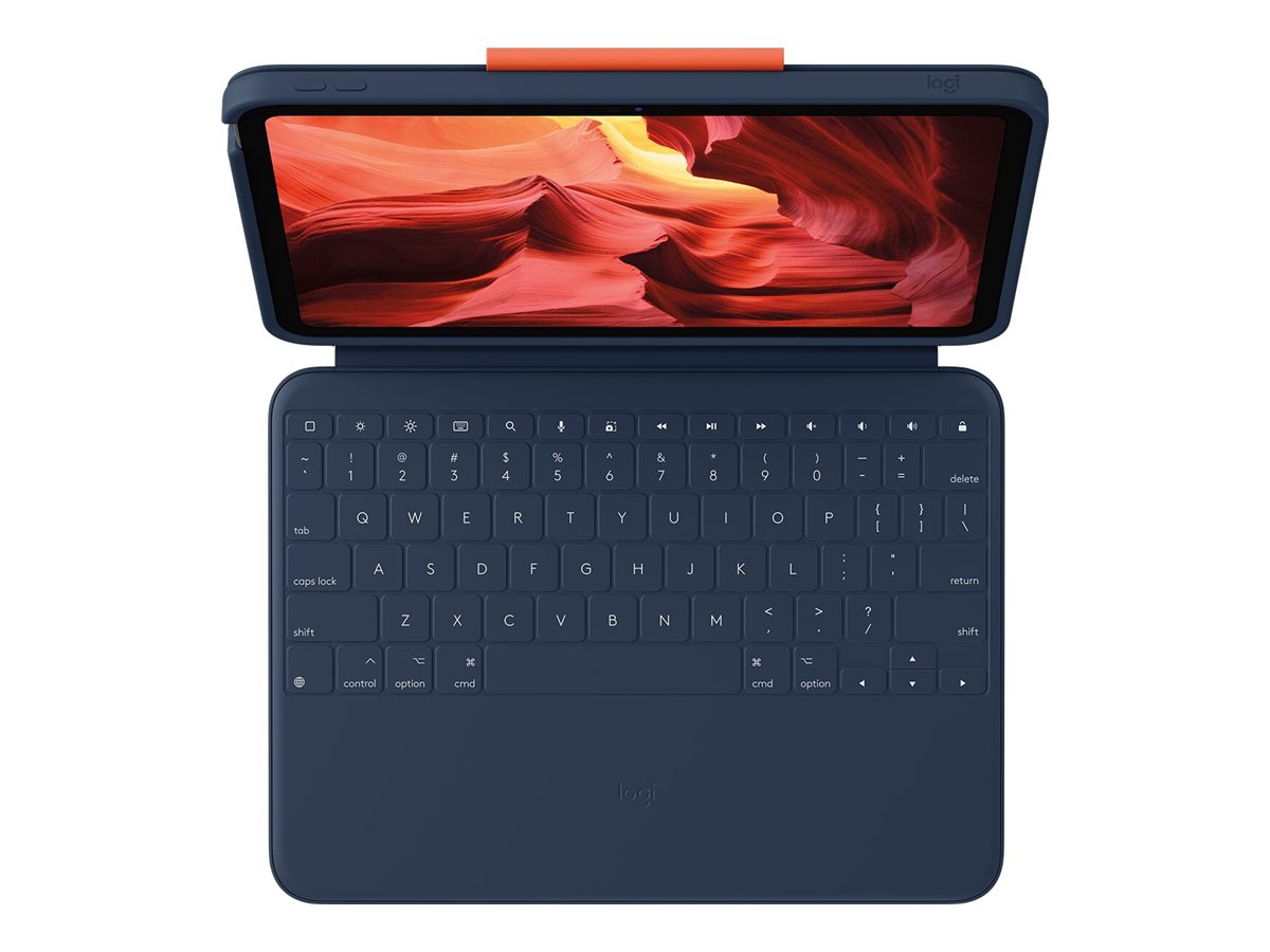 Logitech Rugged Combo 4 Tastatur und Foliohülle 10,9" Classic Blue