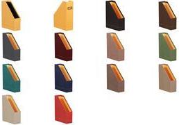 RHODIA Stehsammler RHODIARAMA, DIN A4, beige Außenseite aus italienischem Kunstleder, orangefarbene - 1 Stück (318835C)