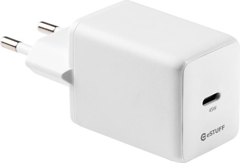 eSTUFF INFINITE (GRS) USB-C Charger EU PD 45W GaN. 1 x USB-C. (ES637046)