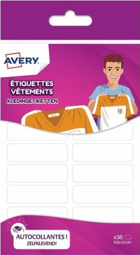 Avery ETVET36 selbstklebendes Etikett Rechteck Permanent Weiß 36 Stück(e) (ETVET36)