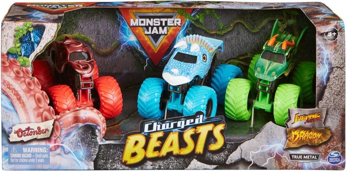 Monster Jam 3er-Pack „Charged Beasts“ (mit den Trucks Dragon (6065096)