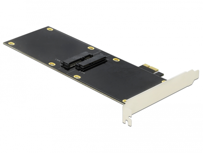 Delock PCI Express x1 Karte für 2 x SATA HDD / SSD Schwarz