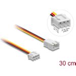 Delock Lüfter Verlängerungskabel Stecker zu Buchse 3 Pin Steckerlänge 7 mm 30 (90867)