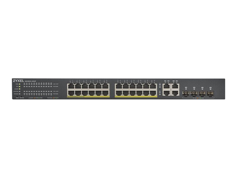Zyxel GS1920-24HPv2 Managed Gigabit Switch 24-Port PoE+ Schwarz
