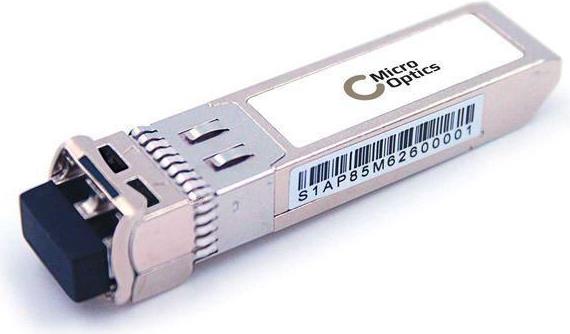 Lanview MO-SFP10G-SR-ZZ0101F. SFP Transceiver-Typ: Faseroptik, Maximale Datenübertragungsrate: 10000 Mbit/s, Schnittstelle: SFP+. Produktfarbe: Silber, Gehäusematerial: Metall, Formfaktor: SFP+. Breite: 13,4 mm, Tiefe: 56,5 mm, Höhe: 8,5 mm. Anzahl enthaltener Produkte: 1 Stück(e), Verpackungsbreite: 106 mm, Verpackungstiefe: 67 mm (MO-SFP10G-SR-ZZ0101F)