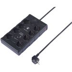 Sygonix SY-4751202Überspannungsschutz-Steckdosenleiste 8fach Schwarz Schutzkontakt 1 St. (SY-4751202)