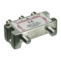 Wentronic Goobay SAT-Verteiler, 4-fach - Für Satelliten-Anlagen 5-2500 MHz (67003)