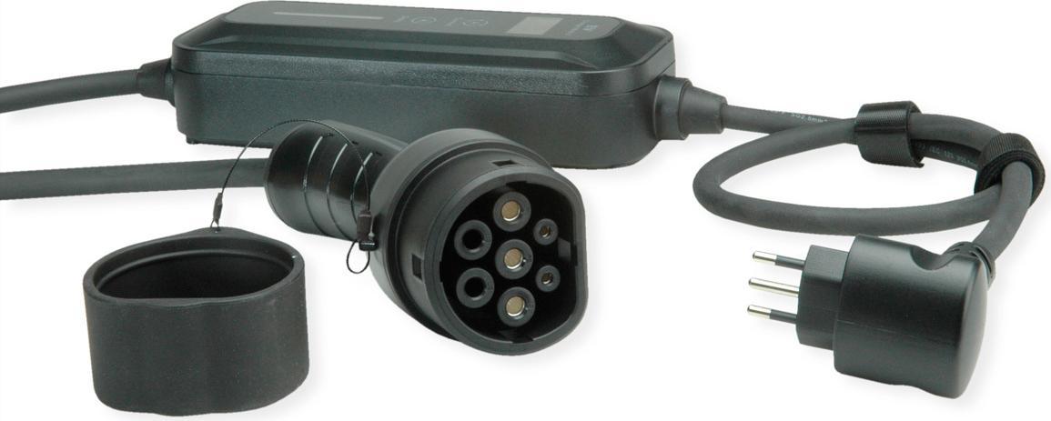 ROLINE PORTABLE CHARGER MODE 2 EV 3P - Kabel (19.08.0125) (geöffnet)