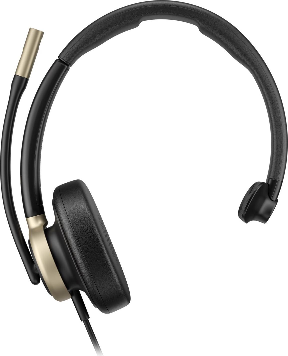 HP Poly Mission 815 On-Ear Mono Headset kabelgebunden USB-A USB-C ANC Schwarz