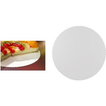 PAPSTAR Tortenunterlage "pure", rund, 280 mm, weiß, 100er aus 100% Frischfaserkarton, mit gezacktem Rand, ohne - 1 Stück (11368)