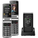 Beafon SL605 6,1 cm (2.4" ) Schwarz - Silber Seniorentelefon (SL605_EU001B)