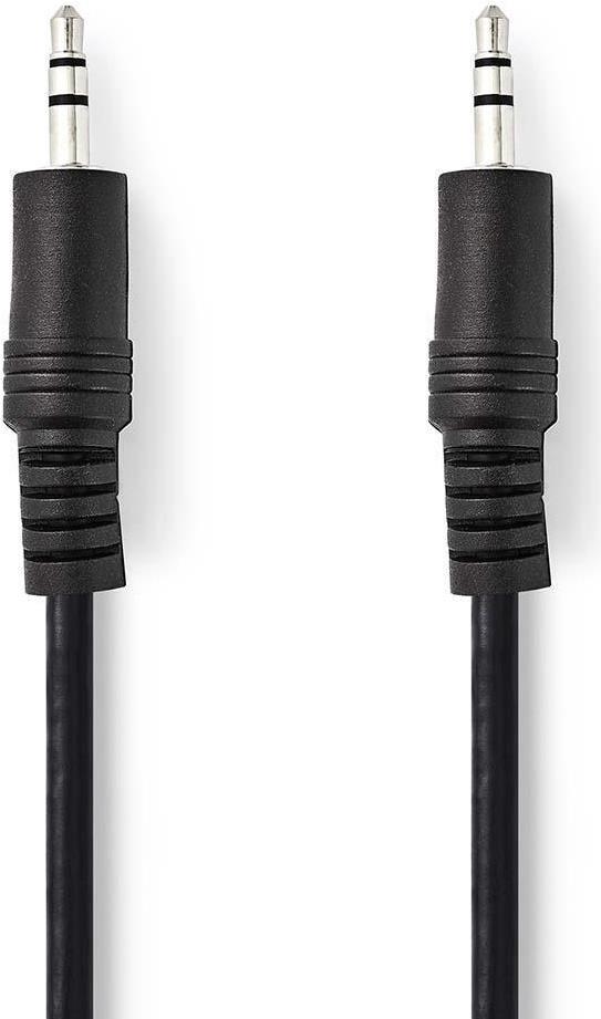 NEDIS Stereo-Audiokabel | 3.5 mm Stecker | 3.5 mm Stecker | Vernickelt | 5.00 m | rund | Schwarz | P