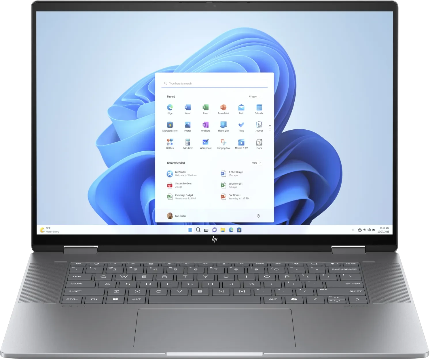 HP Envy x360 16-ad0450ng B04YGEA#ABD Notebook 40,6 cm (16") 2880x1800 Ryzen 5 8640HS 1TB SSD HDMI/USB-C Windows 11 Home Silber (B04YGEA#ABD)