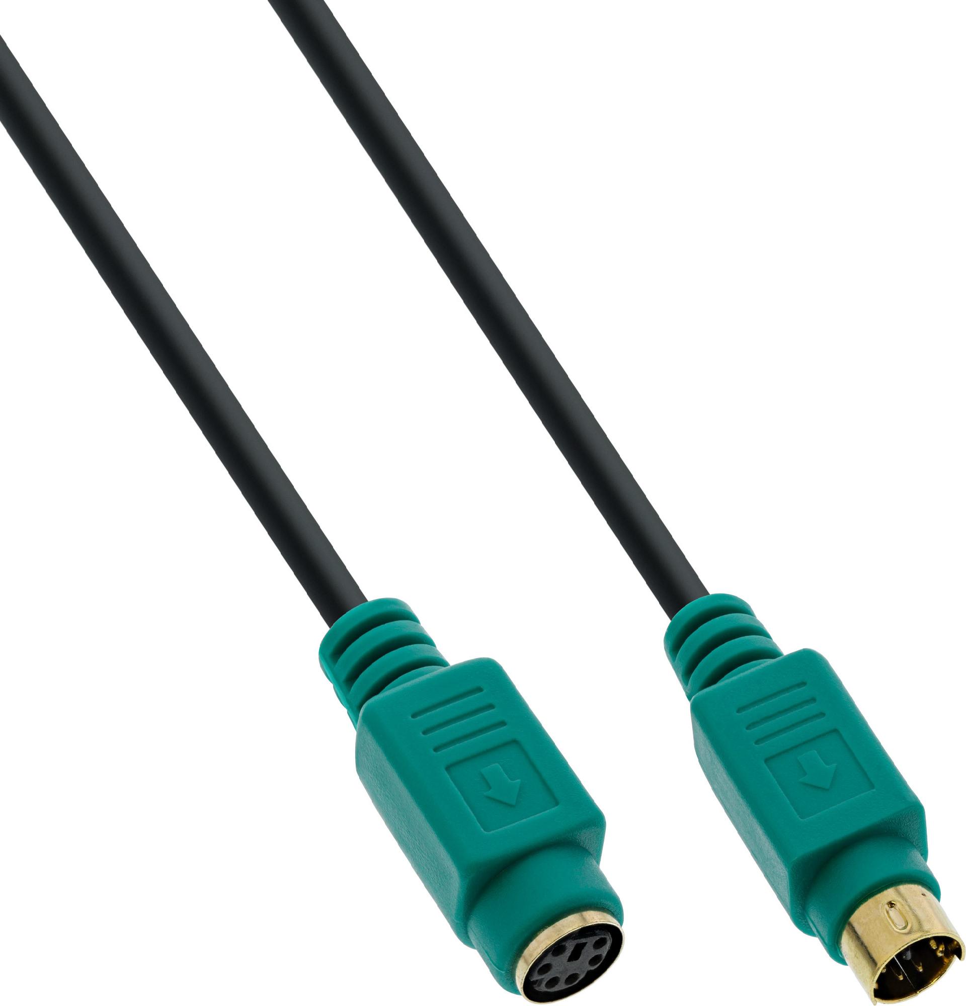 InLine PS/2 Verlängerungskabel 3 m Stecker/Buchse Schwarz
