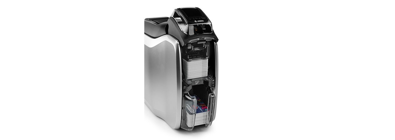 Zebra ZC300 Kartendrucker Beidseitig 300 dpi USB LAN LCD Schwarz/Silber