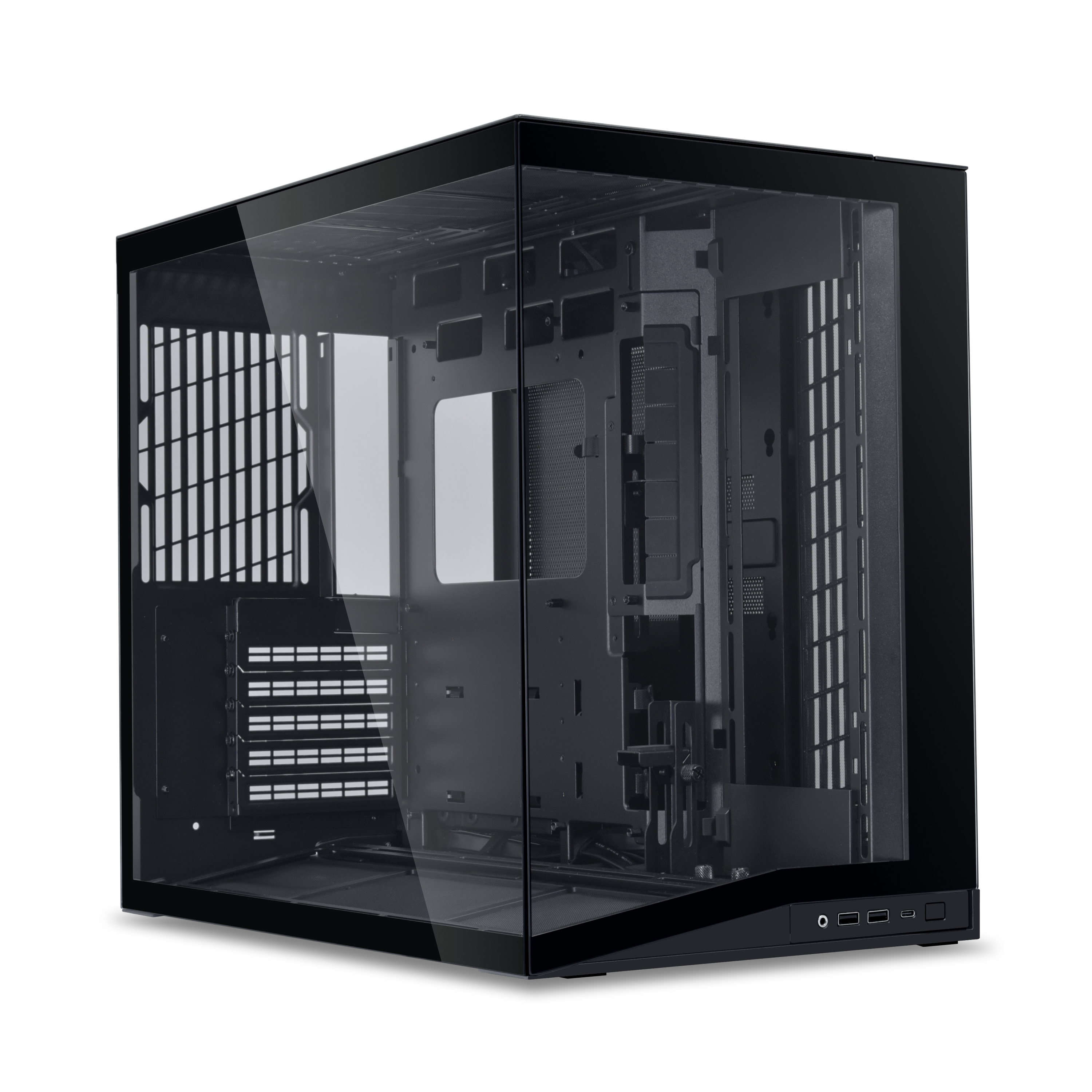Lian Li PC-Gehäuse O11 Dynamic Mini V2 Schwarz - Gehäuse (O11DMIV2X)