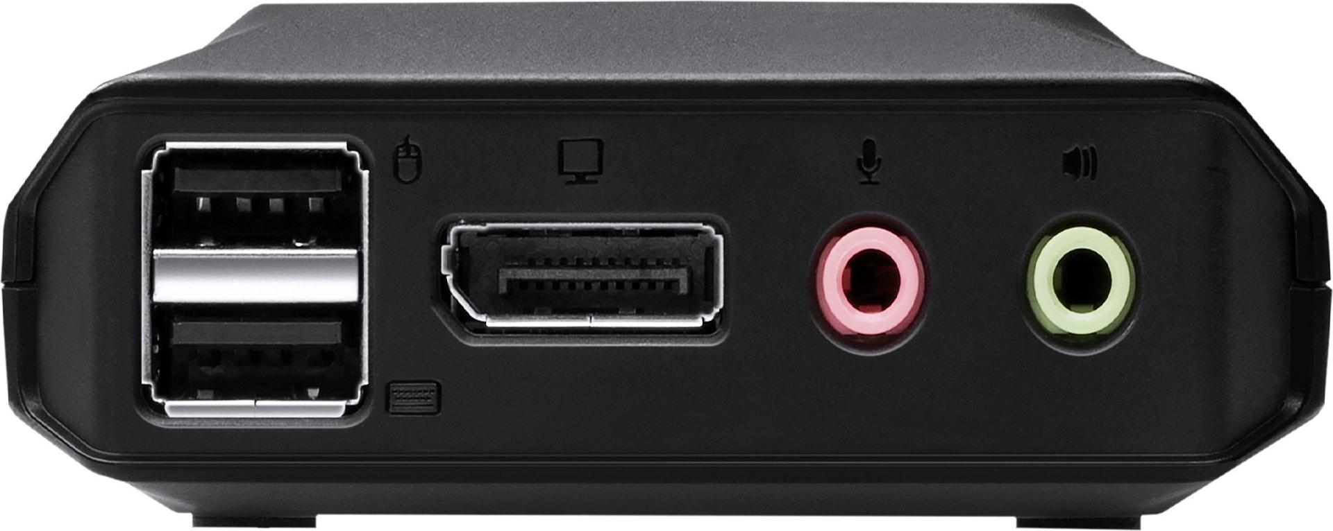 ATEN CS52DP KVM-Switch 2-Port USB-C DisplayPort 4096 x 2160 Schwarz