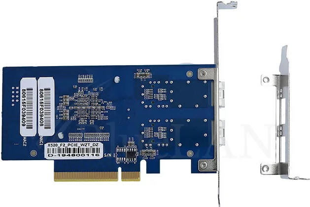 BlueLAN X520-DA2 Converged Network Adapter 2x SFP+ 10GbE Intel 82599 PCIe 2.0 x8 Blau