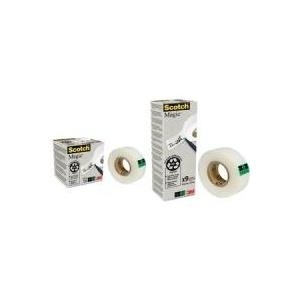 3M Scotch Magic Klebefilm 900, 19 mm x 33 m, 9er-Pack von Hand einreißbar, aufgeklebt unsichtbar, einreißbar, - 9 Stück (90019339)