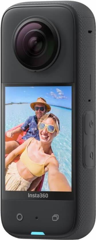 Insta360 X3 360°-Action-Kamera 72 MP 5K Ultra HD WLAN Schwarz