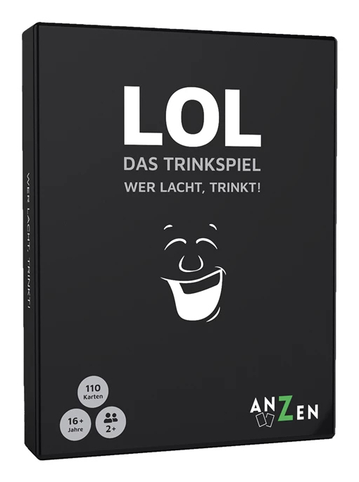 Anzen LOL – Das Trinkspiel: Wer lacht, trinkt! Kartenspiel ab 16 Jahre
