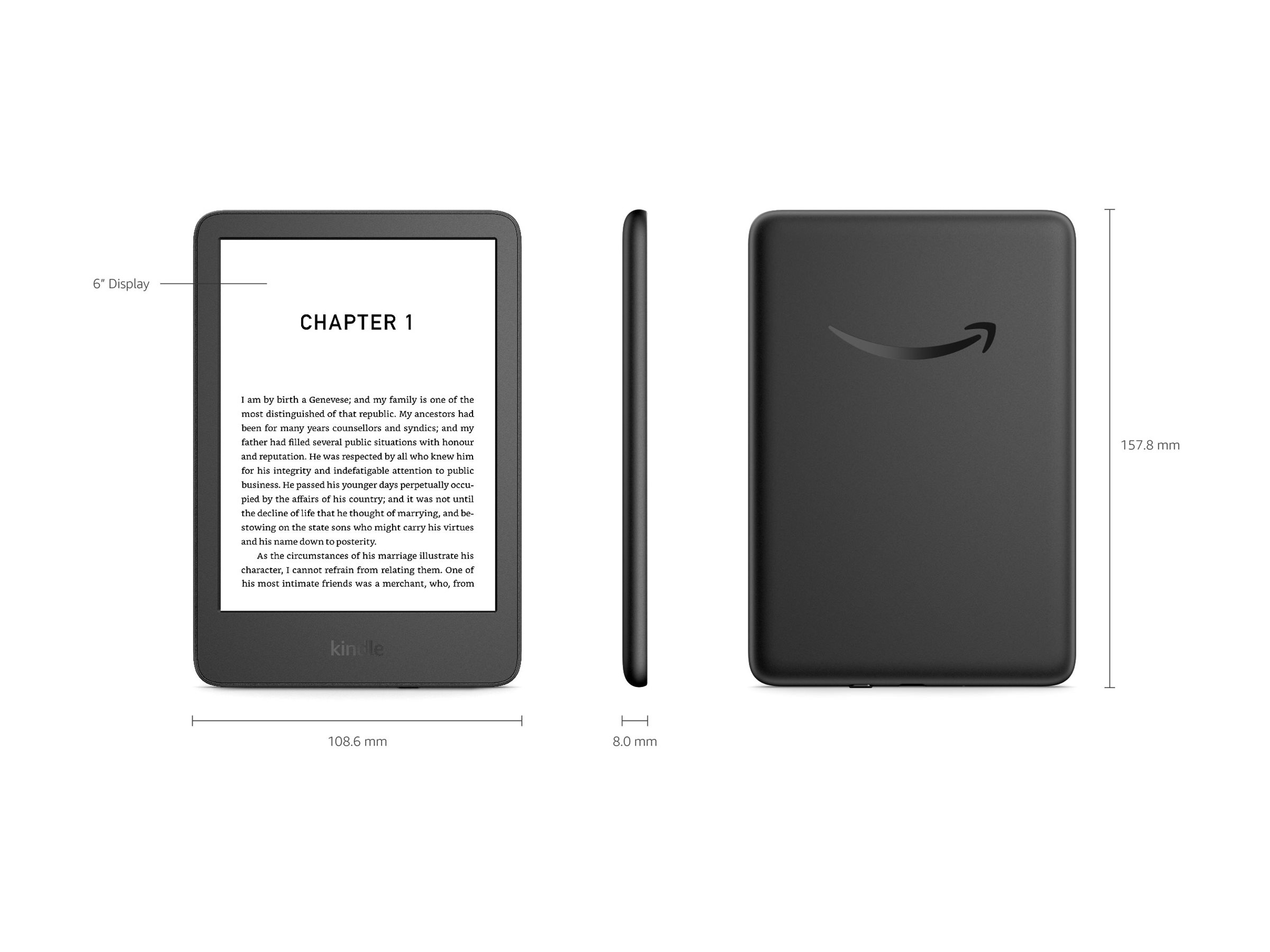 Amazon Kindle 11. Generation 6" 16 GB Schwarz