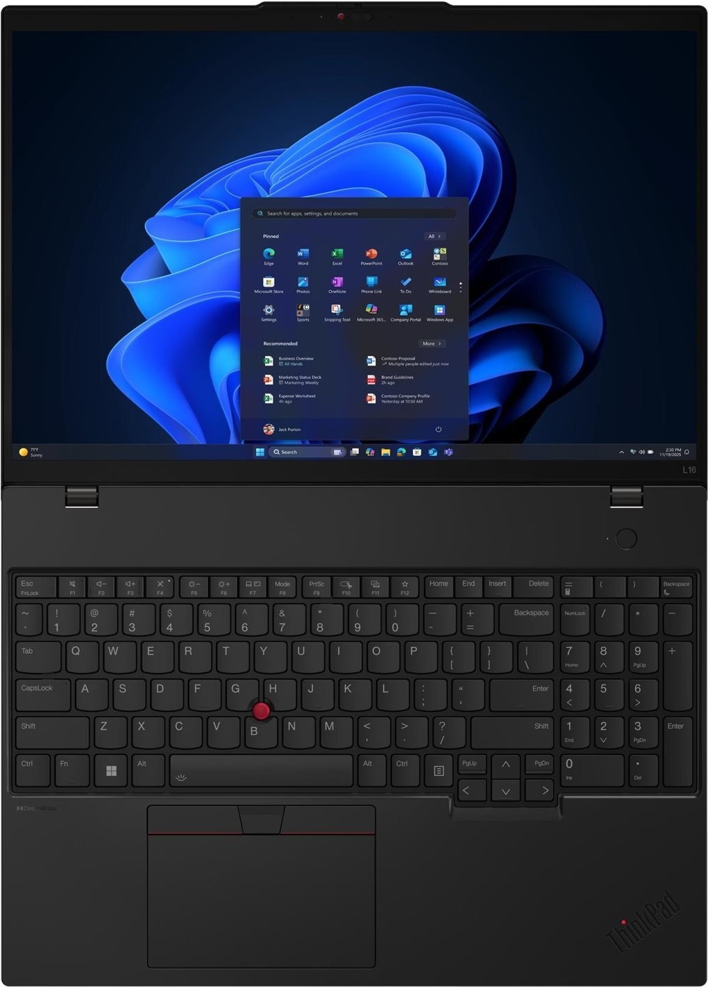 Lenovo ThinkPad L16 Gen 2 16" Core Ultra 5 225U 32 GB RAM 1 TB SSD Schwarz