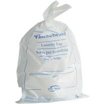 HYGOSTAR Wäschebeutel CLASSIC, PE-Folie, 540 x 380 mm ideal für trockene & feuchte Schmutzwäsche - 100 Stück (55819)