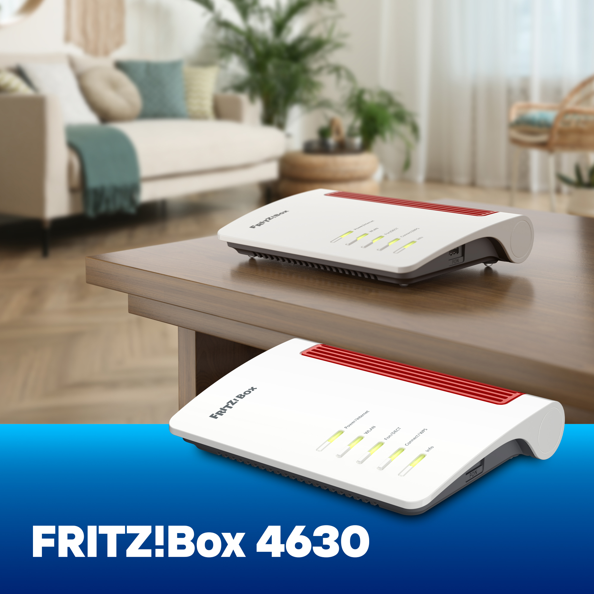 FRITZ! FRITZ!Box 4630 WLAN-Router Wi-Fi 7 Weiß
