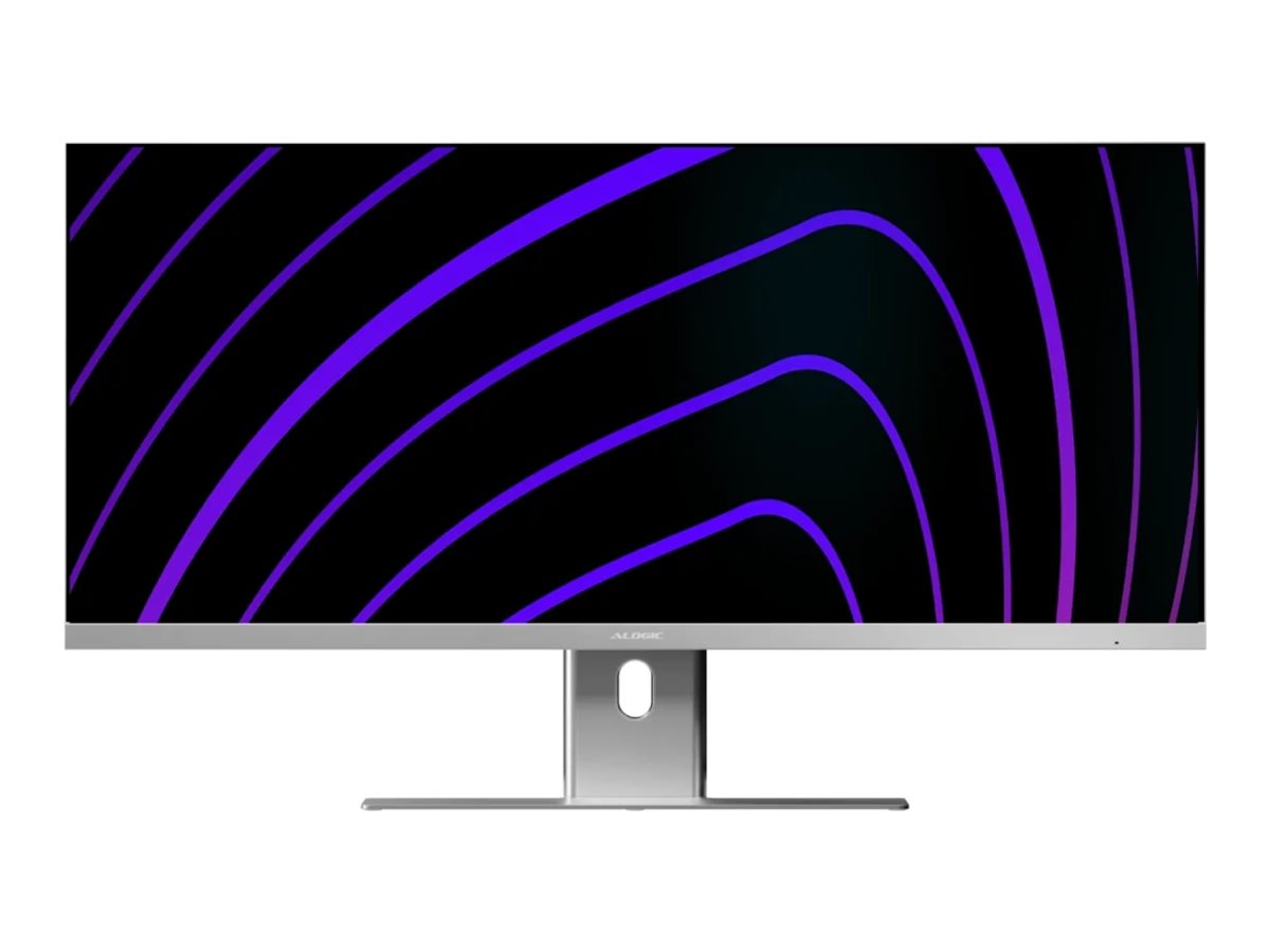 ALOGIC Edge 34" WQHD Monitor 3440 x 1440 IPS 100 Hz Silber