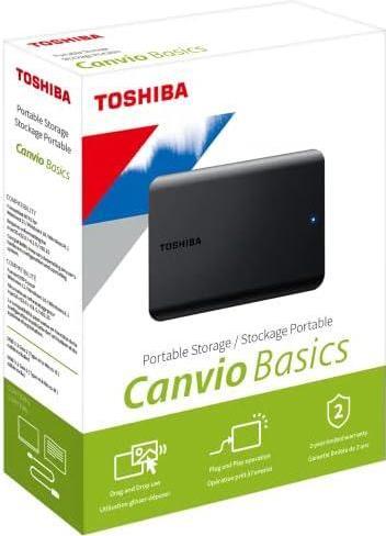 Toshiba Canvio Basics 2 TB USB 3.2 Gen 1 Mattschwarz
