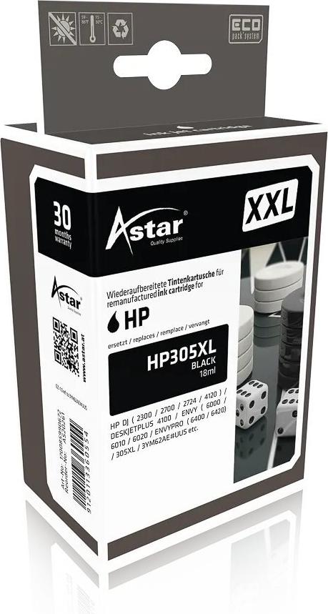 AS20261 ASTAR HP DJ2300 TINTE BK HC 3YM62AE#UUS / HP305XL 700Seiten (AS20261)