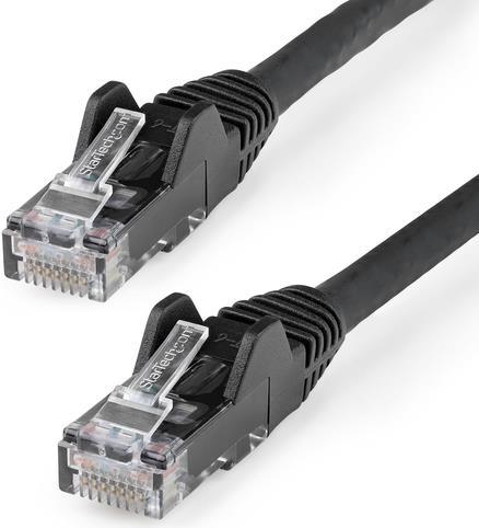 StarTech.com 5m LSZH CAT6 Ethernet Cable, 10 Gigabit Snagless RJ45 100W PoE Network Patch Cord with Strain Relief, CAT 6 10GbE UTP, Black, Individually Tested/ETL, Low Smoke Zero Halogen (N6LPATCH5MBK)