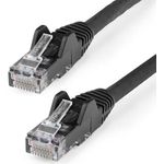 StarTech.com 5m LSZH CAT6 Ethernet Cable, 10 Gigabit Snagless RJ45 100W PoE Network Patch Cord with Strain Relief, CAT 6 10GbE UTP, Black, Individually Tested/ETL, Low Smoke Zero Halogen (N6LPATCH5MBK)