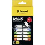 Intenso Basic Line USB Typ-A 2.0/s Drehring Schwarz Blau Gruen... (3503561)