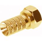 shiverpeaks ®-BASIC-S--F-Stecker 4,0, vergoldet, mit großer Mutter (BS85002-AG)