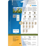 HERMA Etiketten aus Silphie-Papier, 97 x 42,3 mm, naturbraun selbstklebend, permanent haftend, bedruckbar, - 1 Stück (10754)