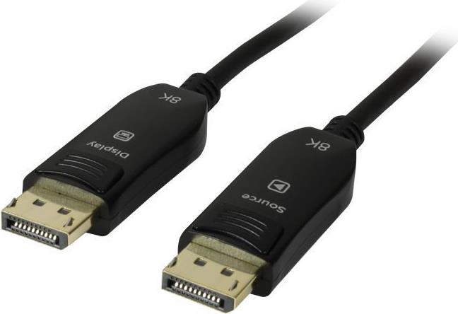 Kabel Video DisplayPort 2.0, ST/ST, 15m, AOC(Aktives Optisches Kabel), UHD 8K*4K 7680Ã-4320@60Hz, Synergy 21 (S215922)