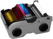 HID FARGO YMCKO: Full-color ribbon with resin black and clear overlay (045200)