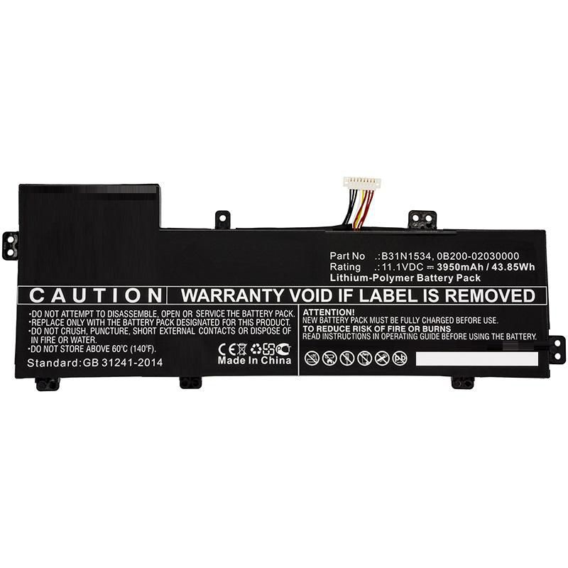 CoreParts MBXAS-BA0172 Laptop-Batterie 11.1 V 3950 mAh 44 Wh Schwarz